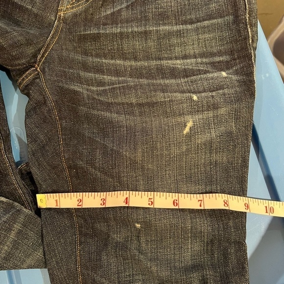 🌸 True Religion Avery Distressed Button Fly Jeans Size 25/35 Long USA - Picture 11 of 12